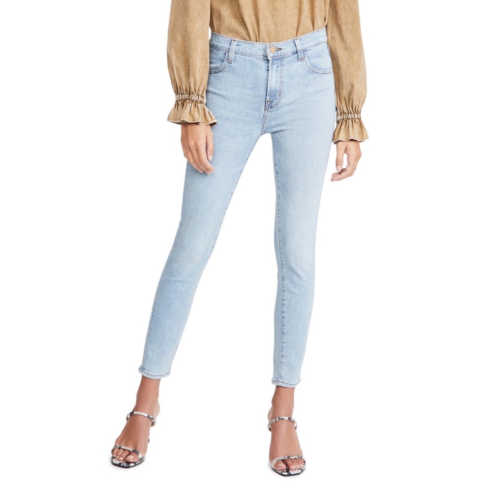 J Brand Alana High Rise Crop Skinny Jeans Reverie Wash Light Wash